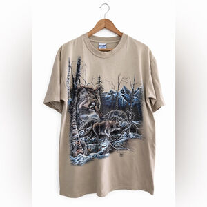 90s Hide & Seek Wolf Graphic Tee – Stand Out Designs Print